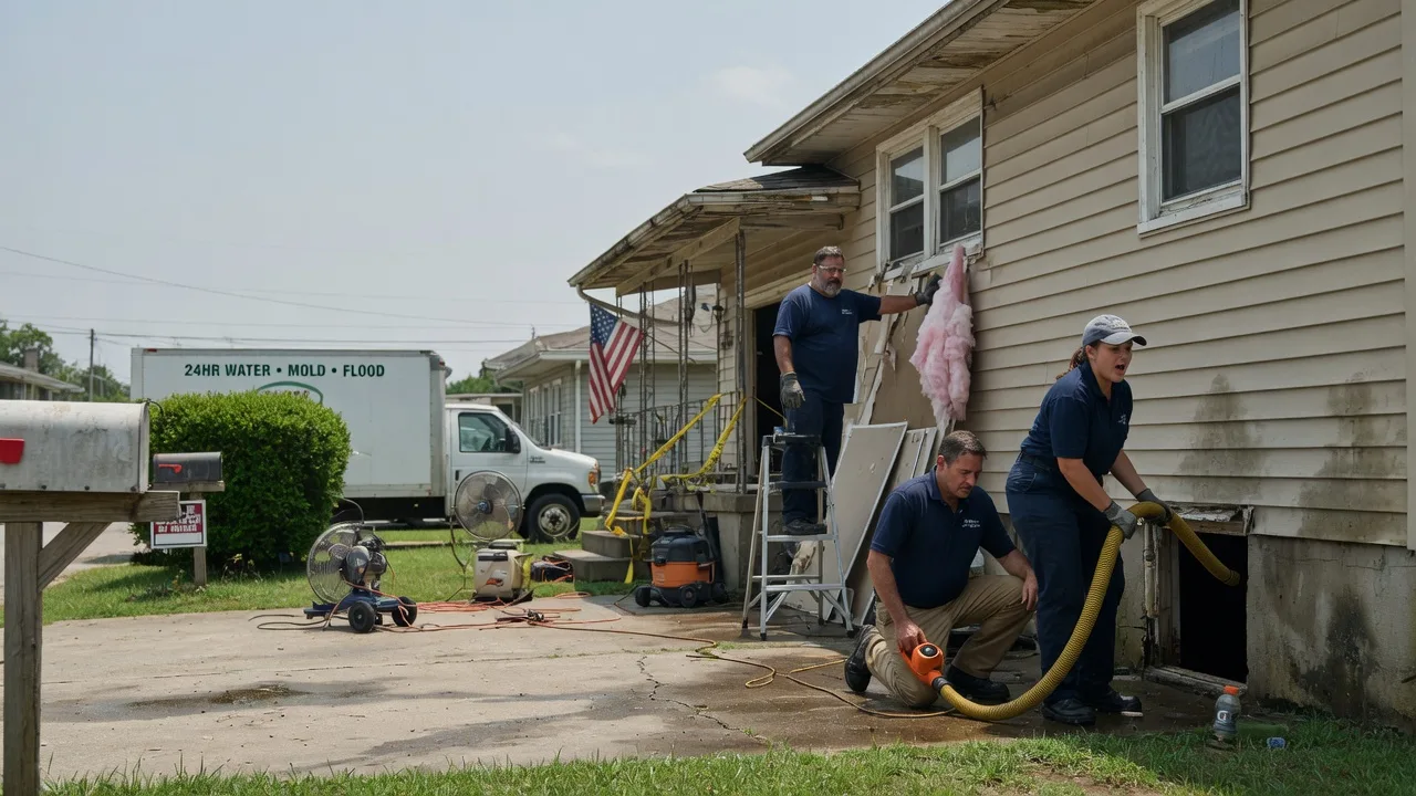 Water Damage Repair in Evergreen, LA near me